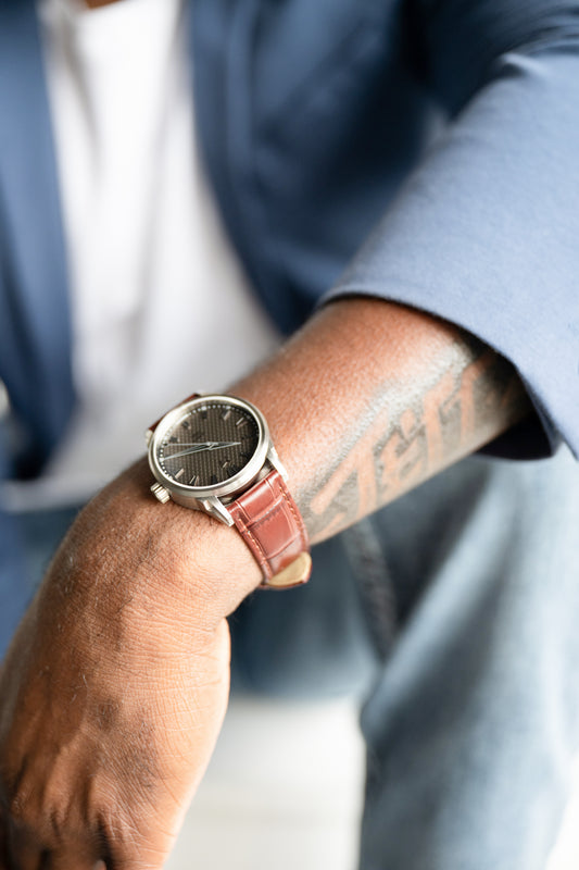 Embossed Leather Strap